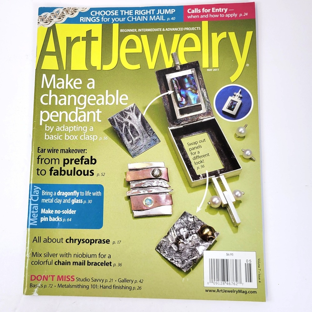 Art Jewelry Magazine May 2011 Volume 7 Issue Jewelry Making DIY Crafts